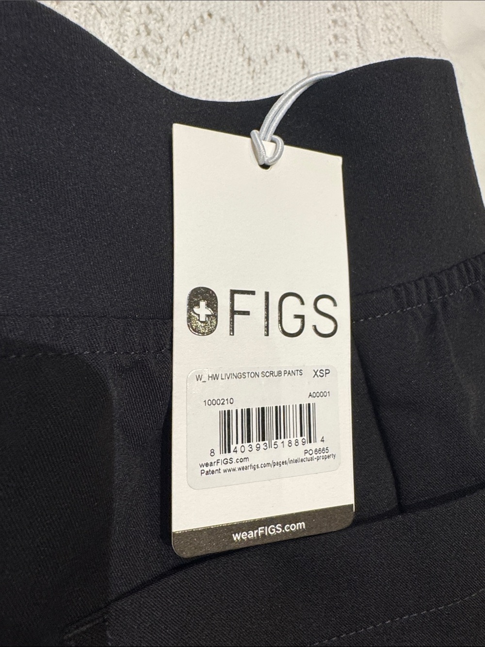 FIGS high rise Livingston pants black PETITE XS - Picture 4 of 4